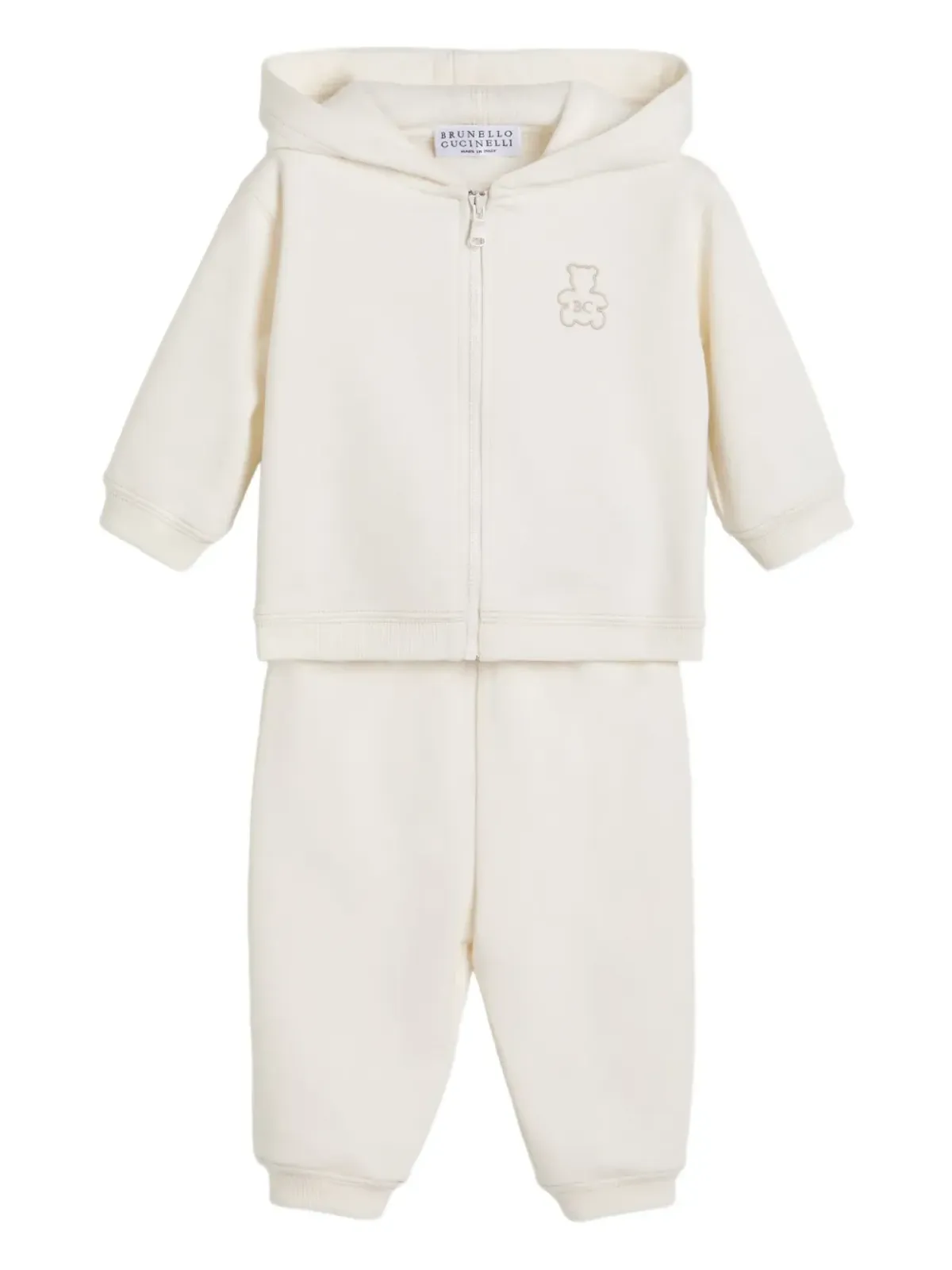 Brunello Cucinelli Kids ベビー Bernie フーディ - 画像4