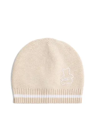 Brunello Cucinelli Kids Bernie刺繍入りビーニー帽 - サムネイル1