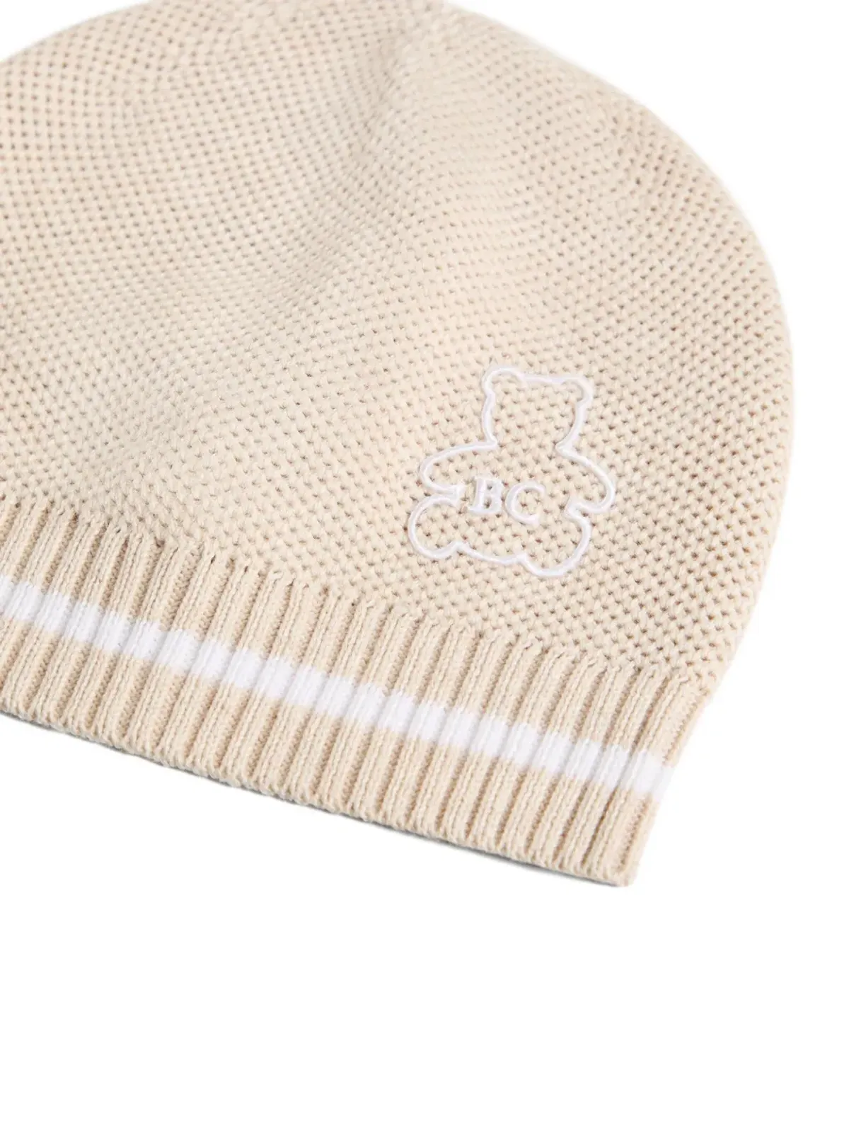 Brunello Cucinelli Kids Bernie刺繍入りビーニー帽 - 画像2