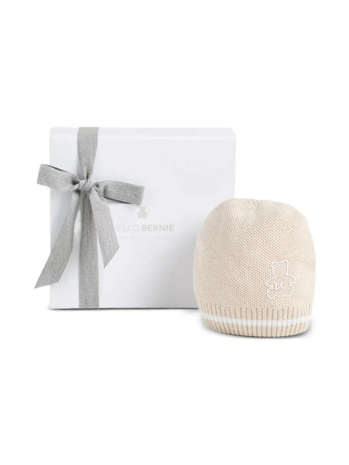 Brunello Cucinelli Kids Bernie刺繍入りビーニー帽 - 画像3