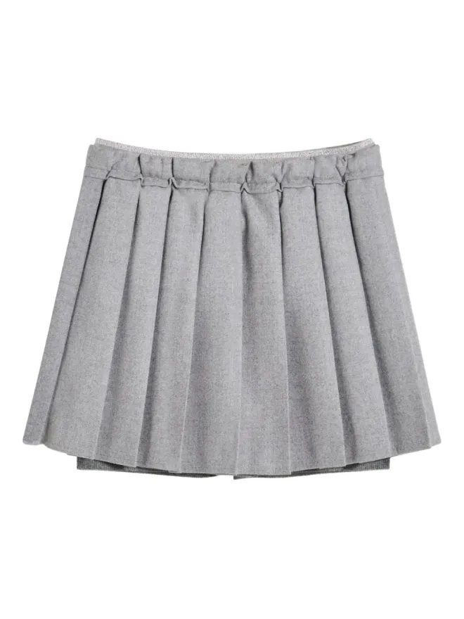 Brunello Cucinelli Kids Brunello Cucinelli Kids プリーツスカートの商品画像