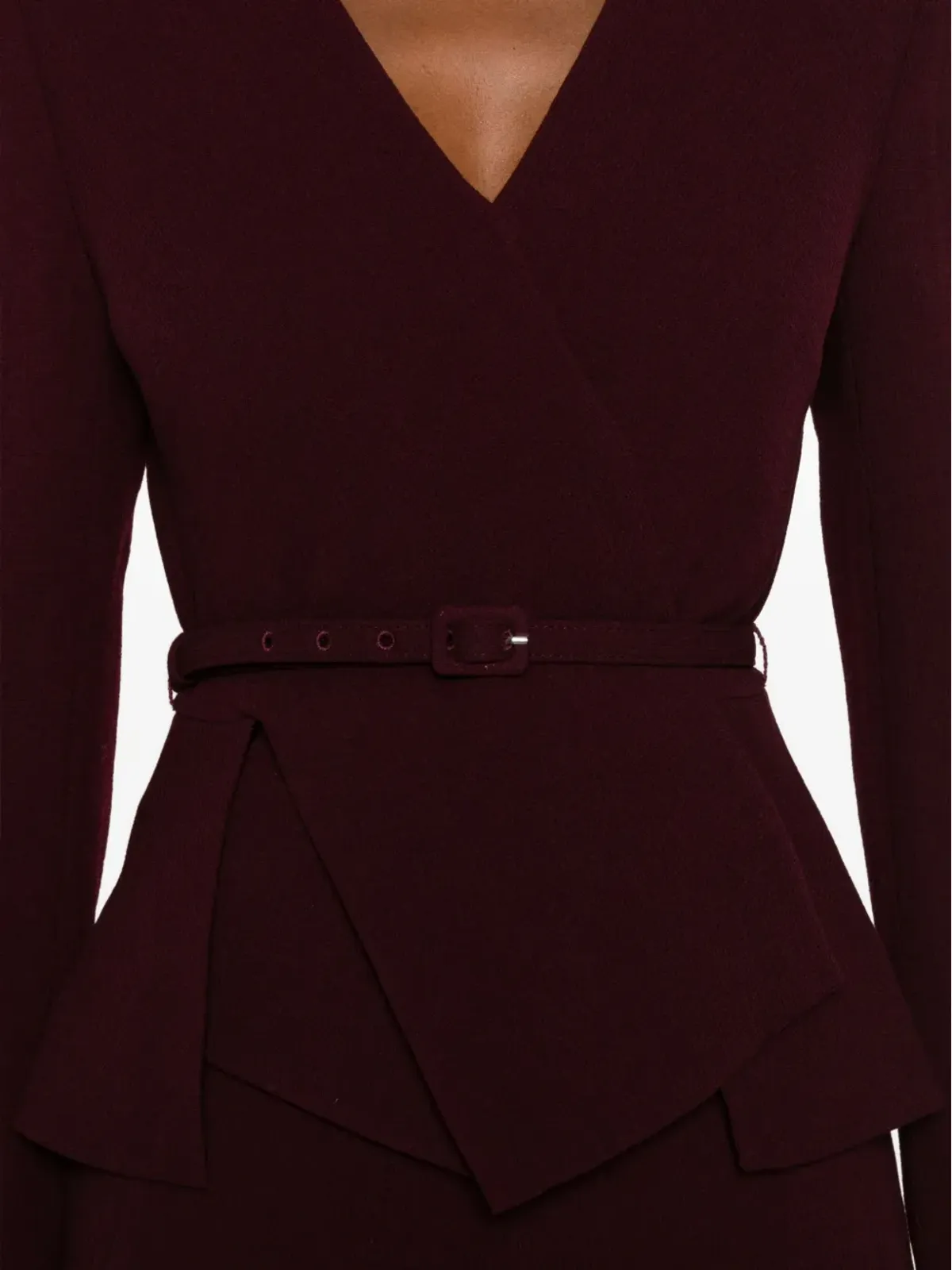 Roland Mouret ベルト付きラップジャケット - レッド - 画像5