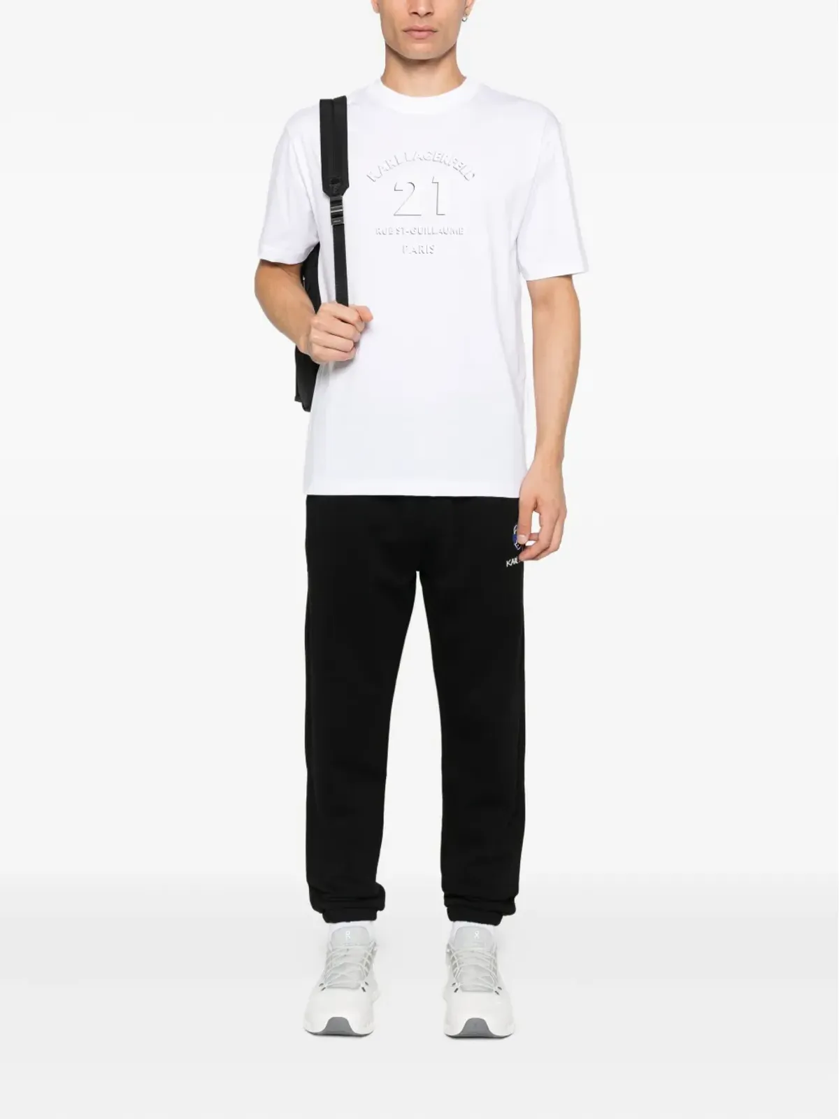 Karl Lagerfeld ロゴ入りコットンTシャツ - 画像2