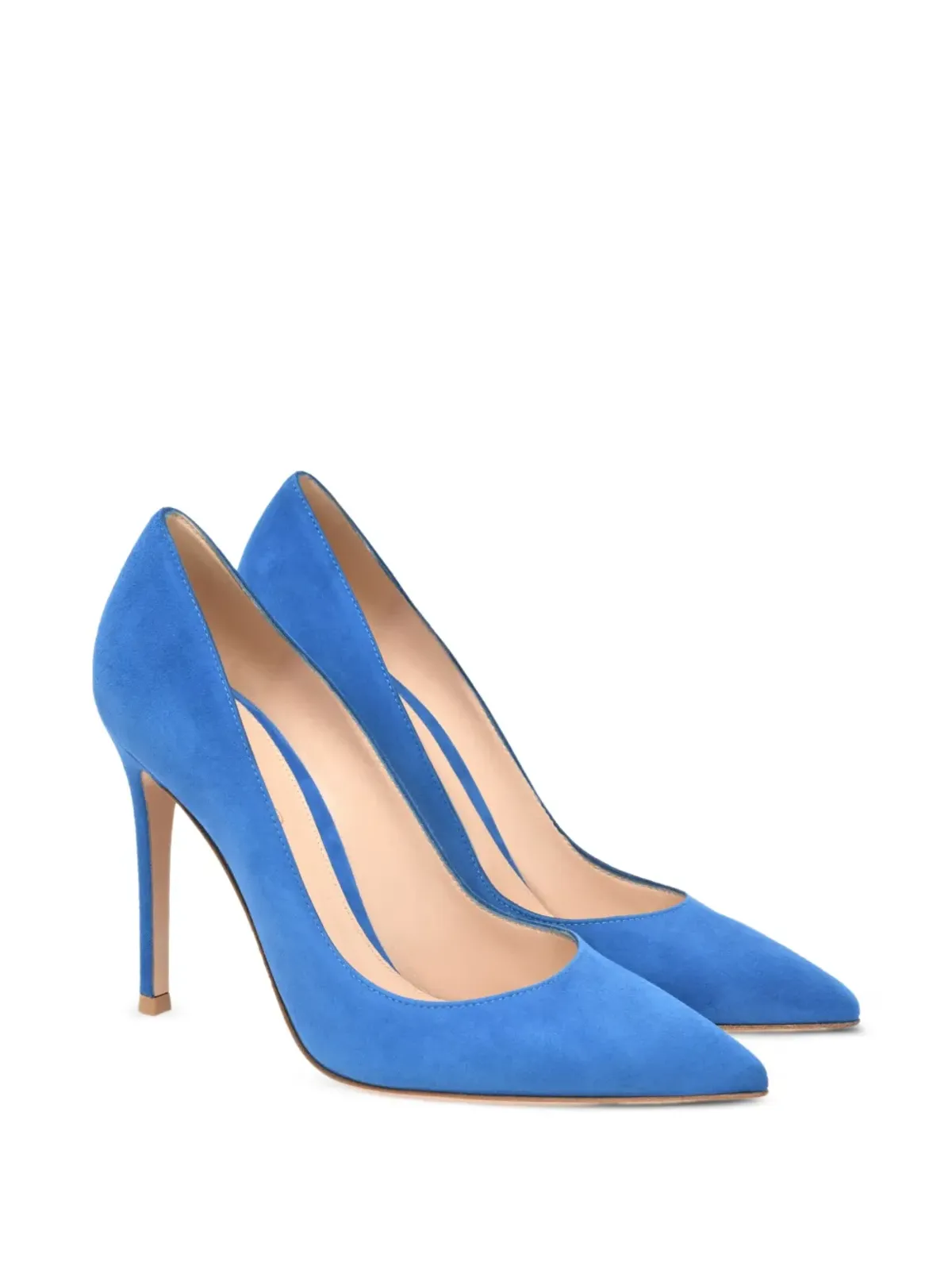 Gianvito Rossi スエード ポインテッドトゥ パンプス - 画像2