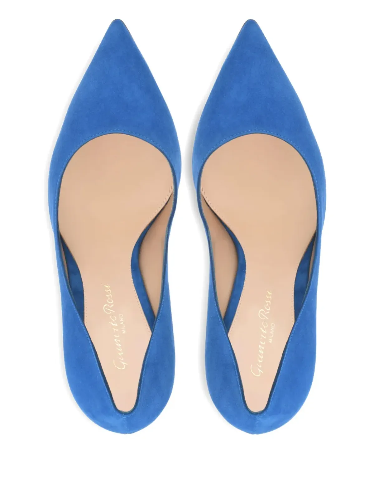 Gianvito Rossi スエード ポインテッドトゥ パンプス - 画像4