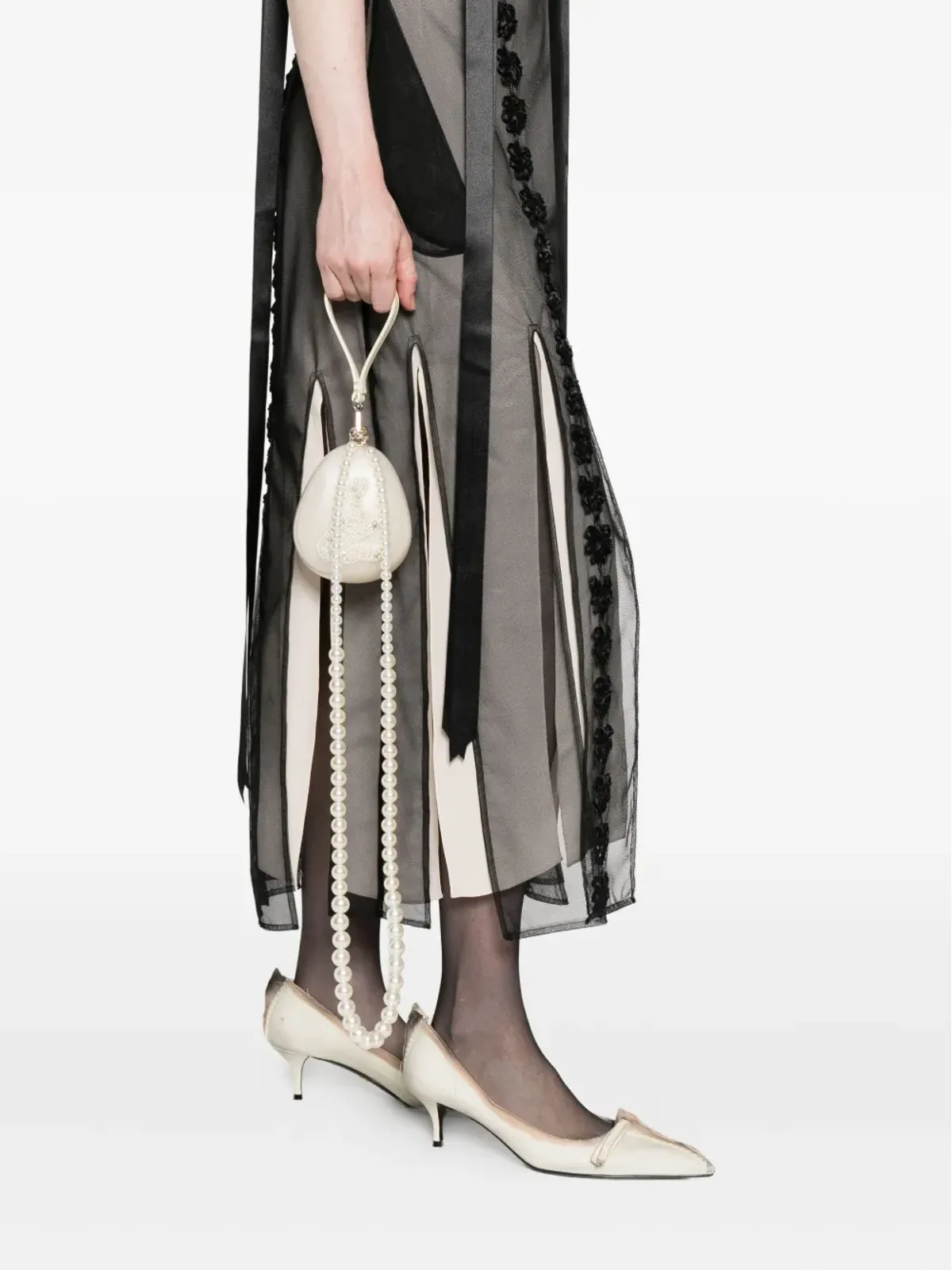 Simone Rocha マルチスプリット マキシドレス ブラック - 画像5