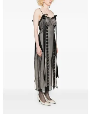 Simone Rocha マルチスプリット マキシドレス ブラック - サムネイル3