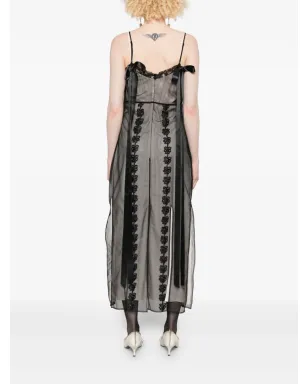 Simone Rocha マルチスプリット マキシドレス ブラック - サムネイル4