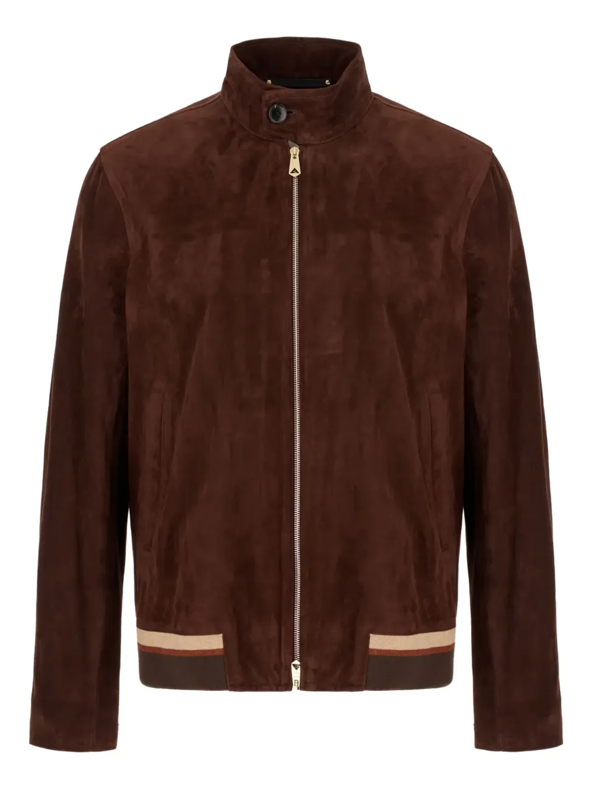 Paul Smith スエード ジップファスナー付きジャケット - ブラウン - 画像1