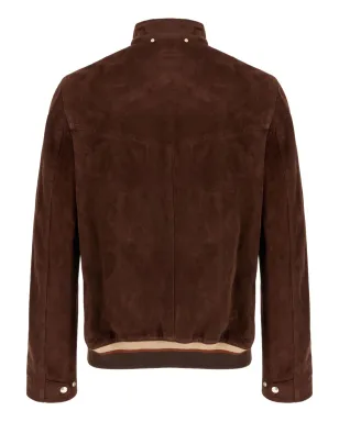 Paul Smith スエード ジップファスナー付きジャケット - ブラウン - サムネイル2