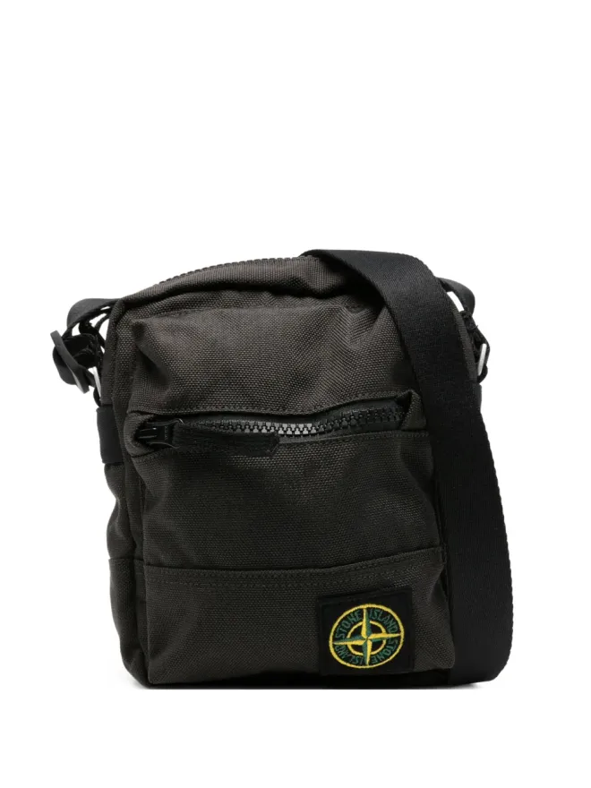 Stone Island Stone Island ロゴパッチ メッセンジャーバッグ - ブラックの商品画像