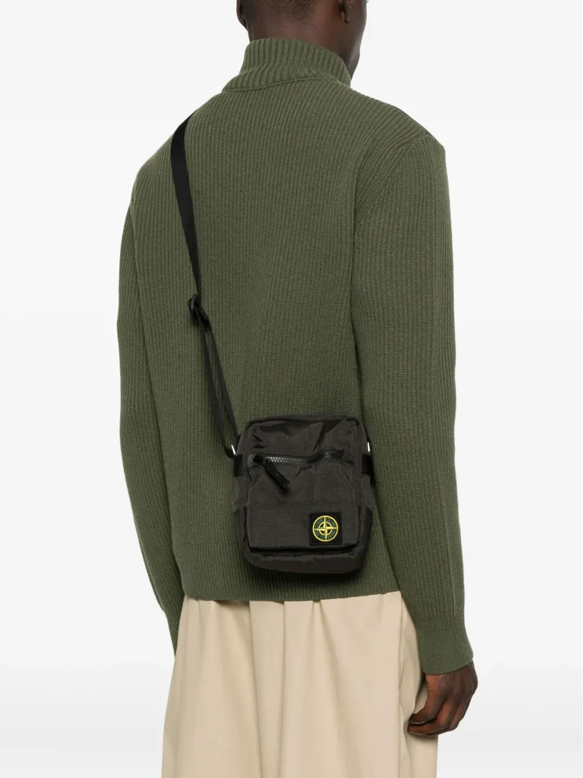 Stone Island ロゴパッチ メッセンジャーバッグ - ブラック - 画像2