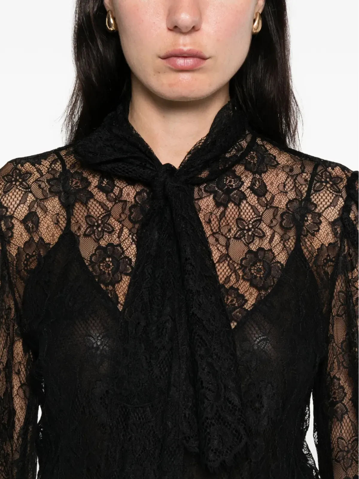 Chloé 花柄レースのブラウス - 画像5