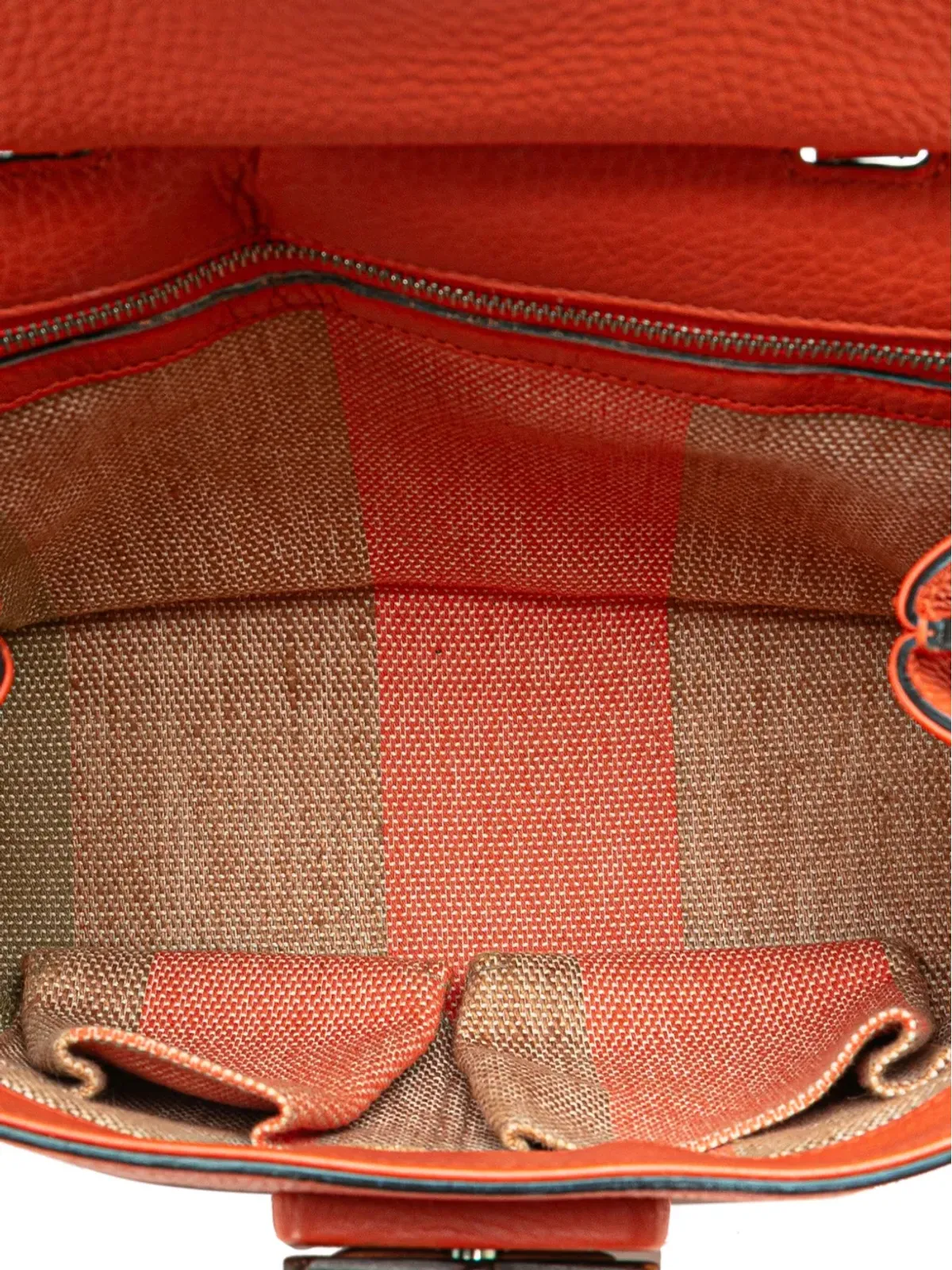 Gucci Pre-Owned 小型レザー バンブー デイリ―サッチェル - オレンジ - 画像5