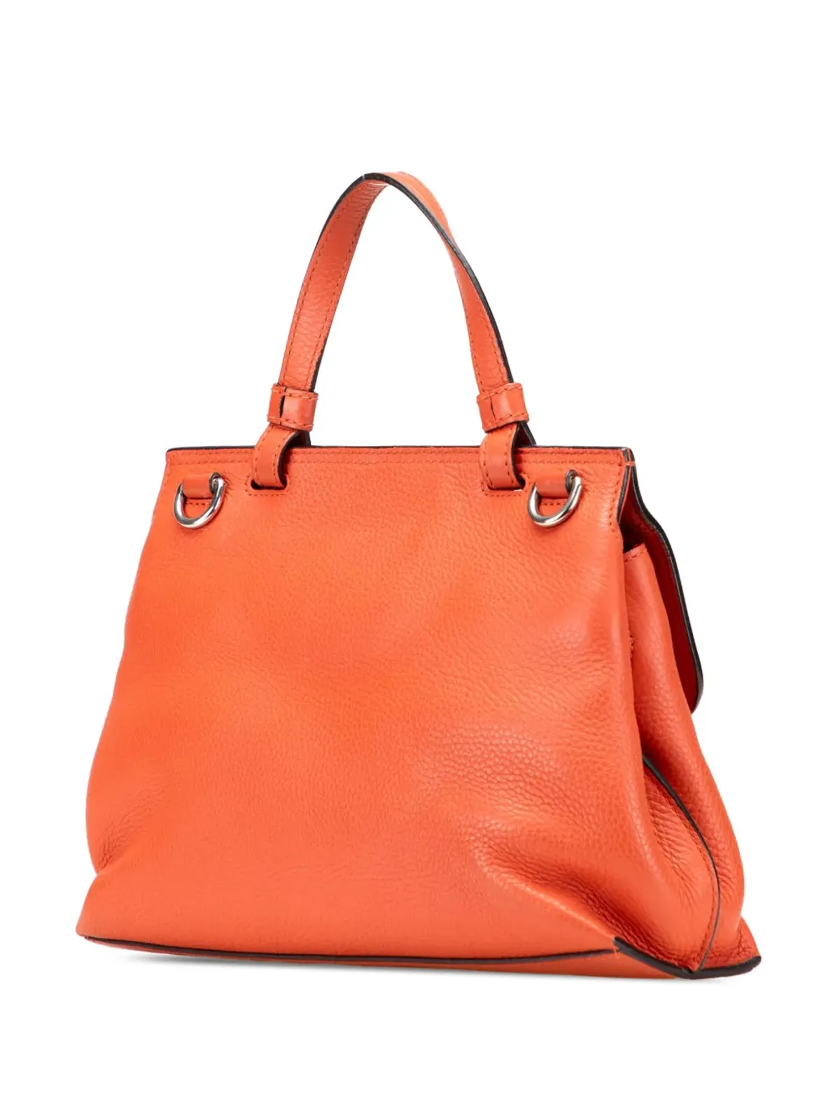 Gucci Pre-Owned 小型レザー バンブー デイリ―サッチェル - オレンジ - 画像3