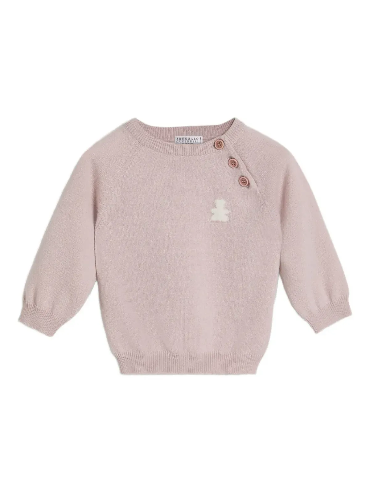 Brunello Cucinelli Kids バーニー ベビー ジャンパー - Pink - 画像5