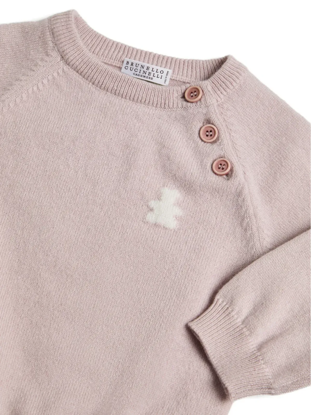 Brunello Cucinelli Kids バーニー ベビー ジャンパー - Pink - 画像3