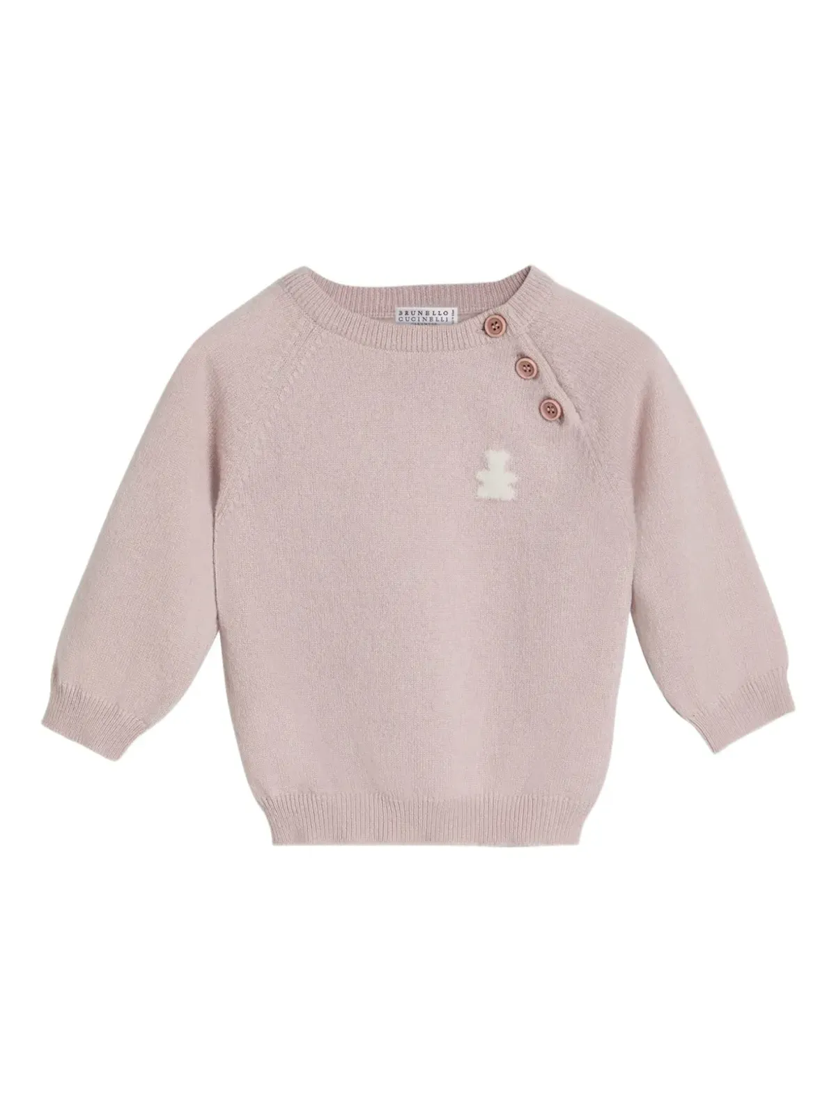 Brunello Cucinelli Kids バーニー ベビー ジャンパー - Pink - 画像4