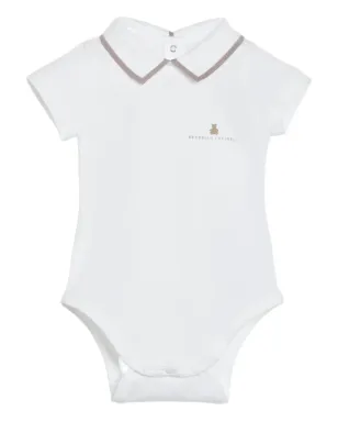 Brunello Cucinelli Kids Bernie-print ボディスーツ（2枚組） - White - サムネイル3