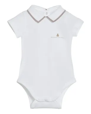 Brunello Cucinelli Kids Bernie-print ボディスーツ（2枚組） - White - サムネイル4