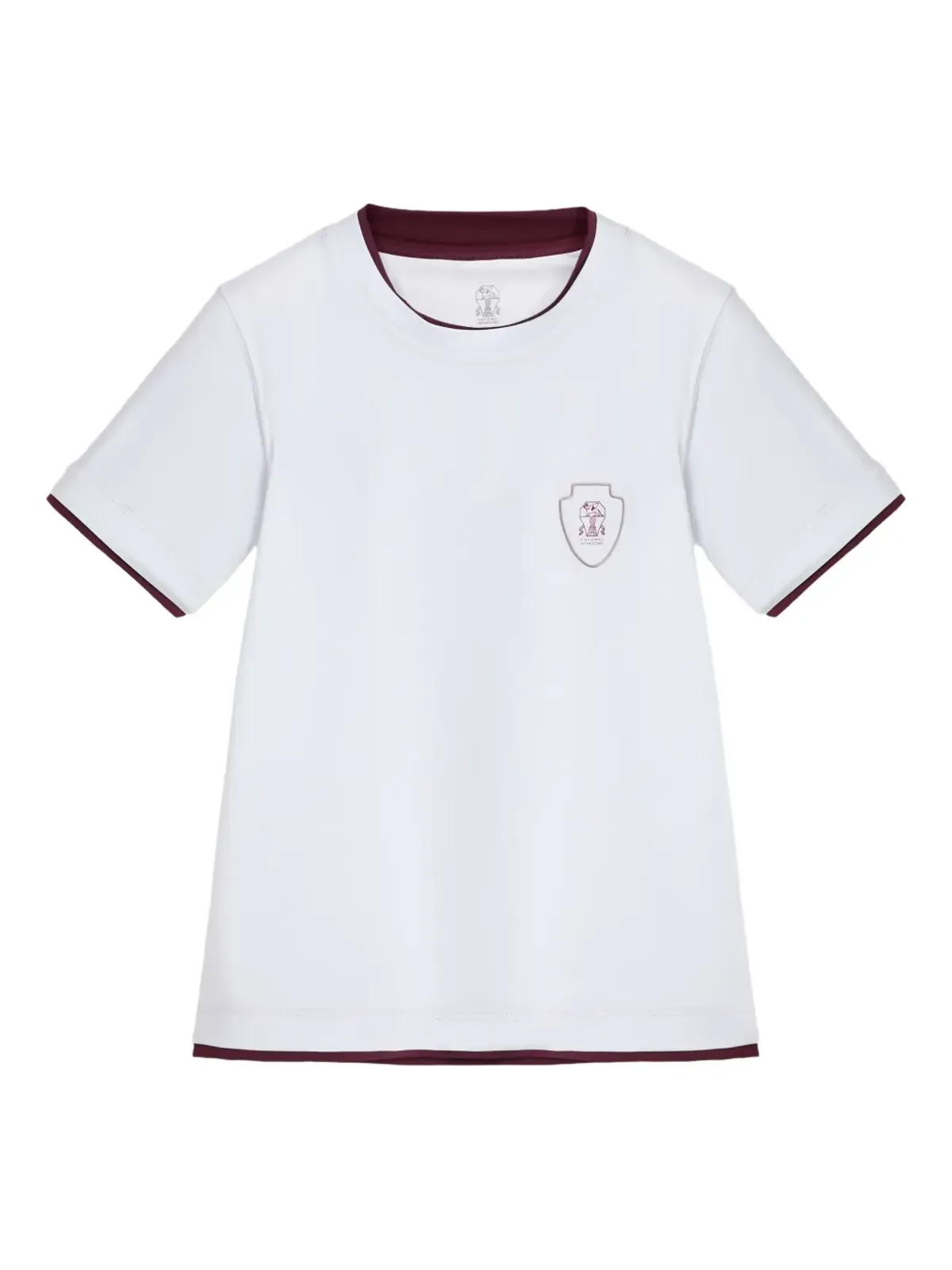 Brunello Cucinelli Kids フェイクレイヤリングTシャツ - 画像1