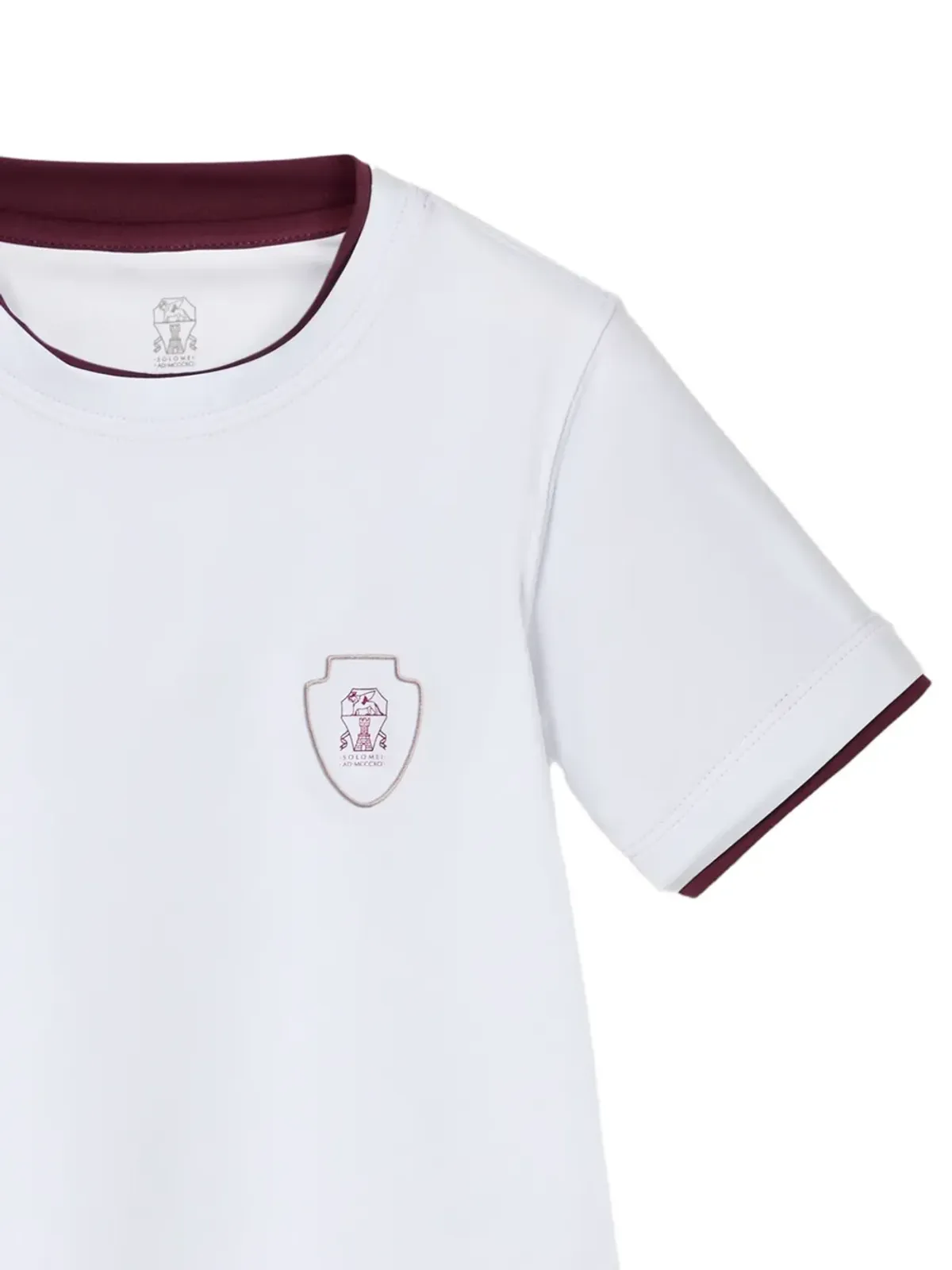 Brunello Cucinelli Kids フェイクレイヤリングTシャツ - 画像4
