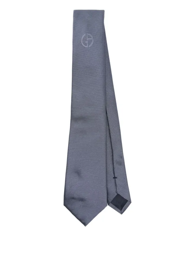 Giorgio Armani Giorgio Armani ロゴ入りシルクタイの商品画像