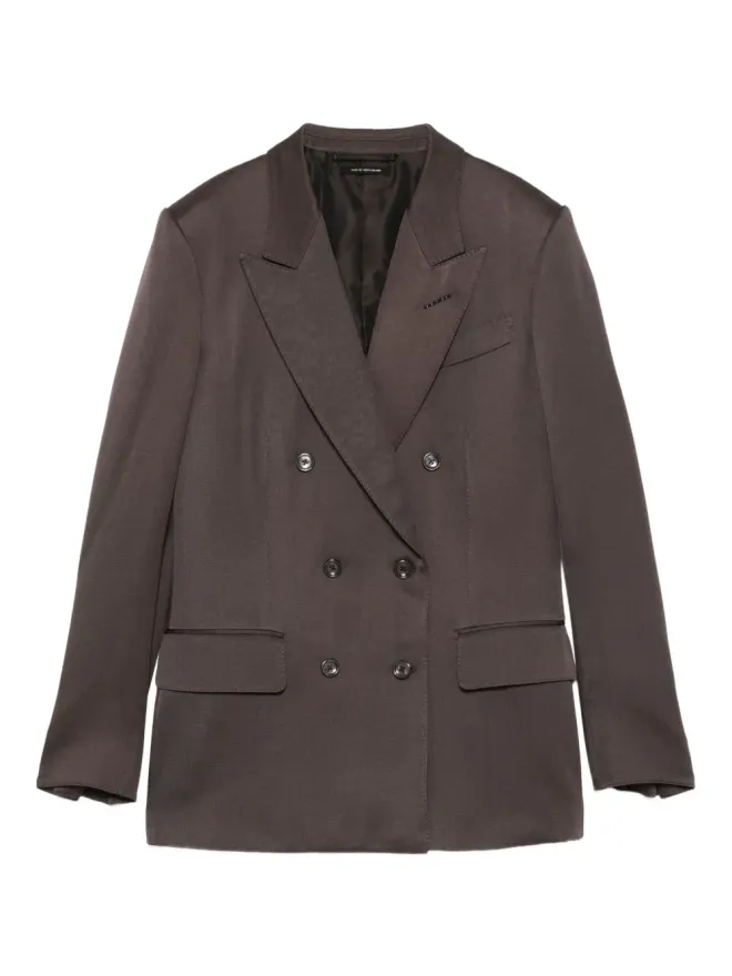 TOM FORD TOM FORD ダブルブレスト シルク混ジャケットの商品画像