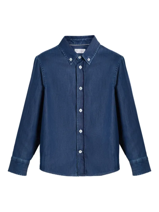 Brunello Cucinelli Kids Brunello Cucinelli Kids 軽量デニムシャツの商品画像