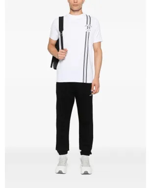 Karl Lagerfeld ストライプディテールTシャツ - サムネイル2