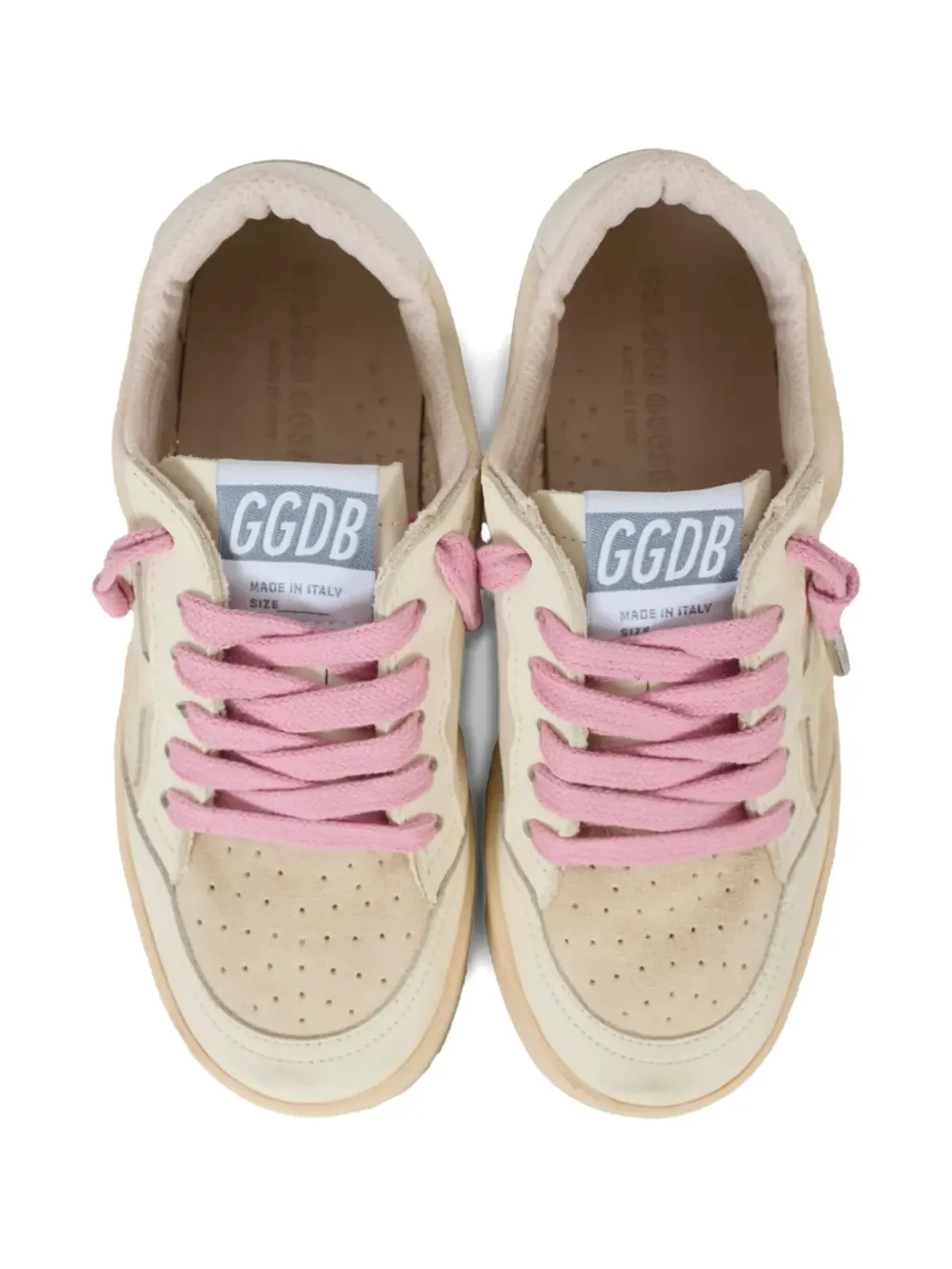 Golden Goose Kids スエードレースアップスニーカー - 画像3
