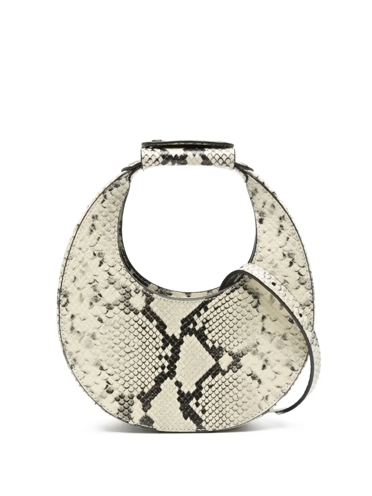 STAUD Goodnight Moon snakeskinトップハンドル・トートバッグ - 画像1