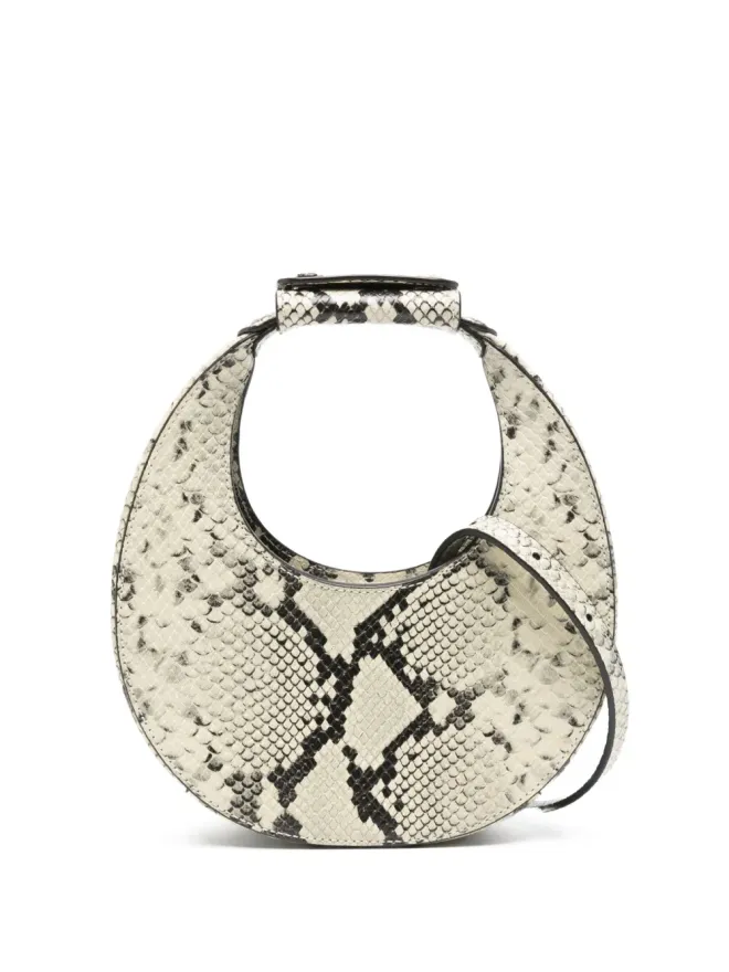 STAUD STAUD Goodnight Moon snakeskinトップハンドル・トートバッグの商品画像