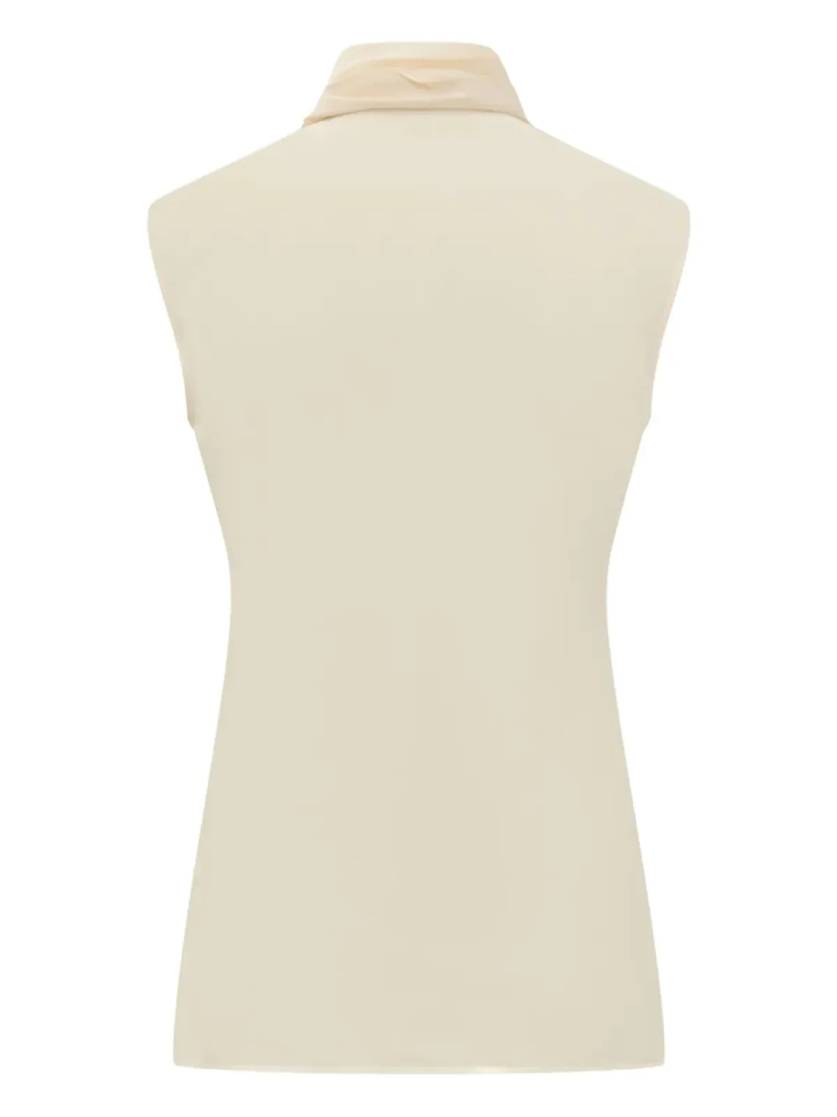 Alberta Ferretti ネックタイ付きノースリーブシャツ - 画像2