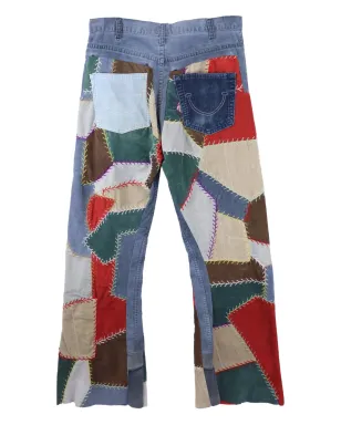 Readymade corduroy patchwork trousers - Blue - サムネイル2