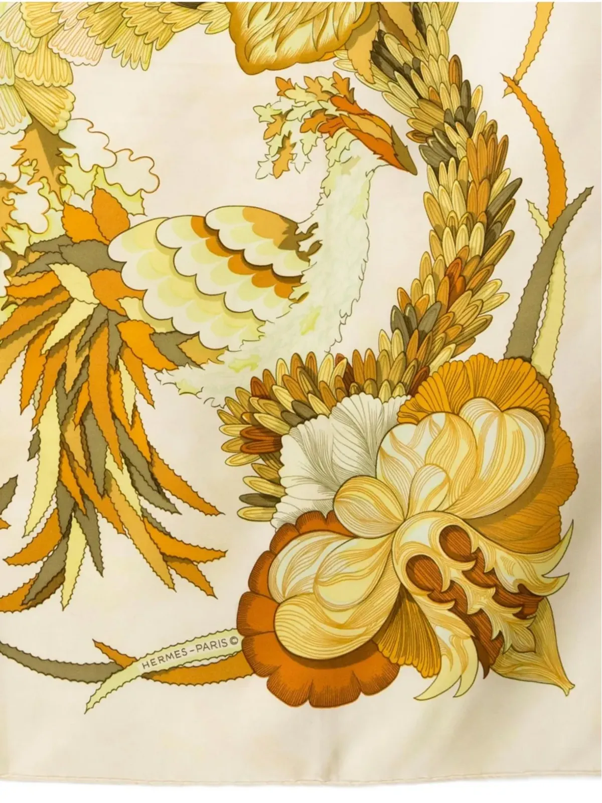 Hermès Pre-Owned 1971 Tahiti スカーフ（ベージュ系） - 画像5