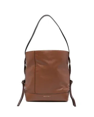 Marni ロゴディテール ショルダーバッグ - ブラウン - サムネイル1