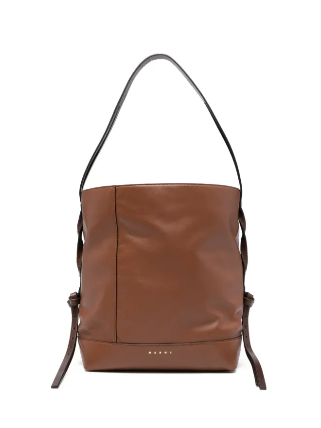 Marni Marni ロゴディテール ショルダーバッグ - ブラウンの商品画像