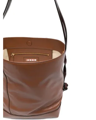 Marni ロゴディテール ショルダーバッグ - ブラウン - サムネイル5