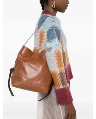 Marni ロゴディテール ショルダーバッグ - ブラウン - サムネイル2