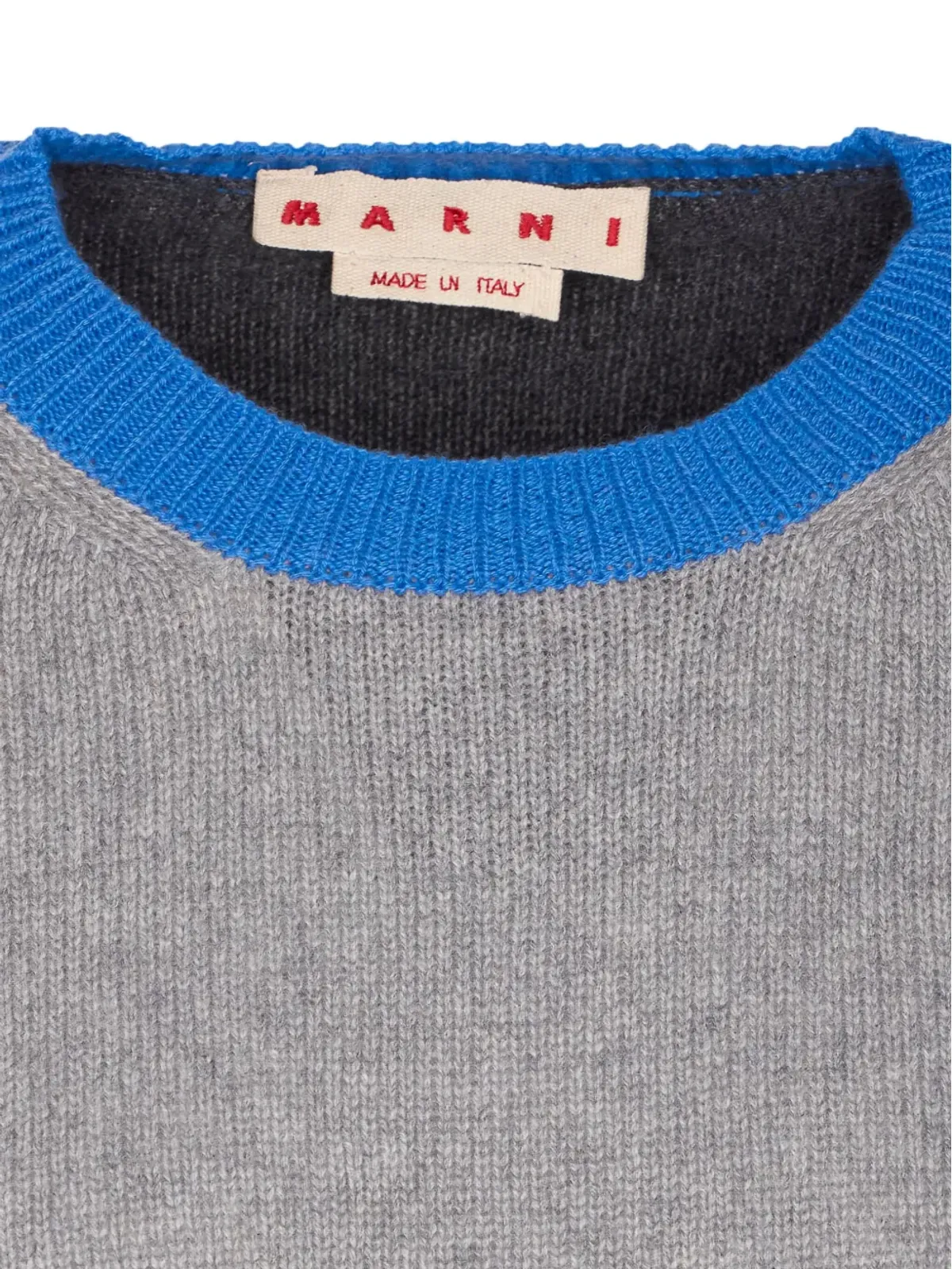 Marni colour-block cashmere sweater - Grey - 画像4