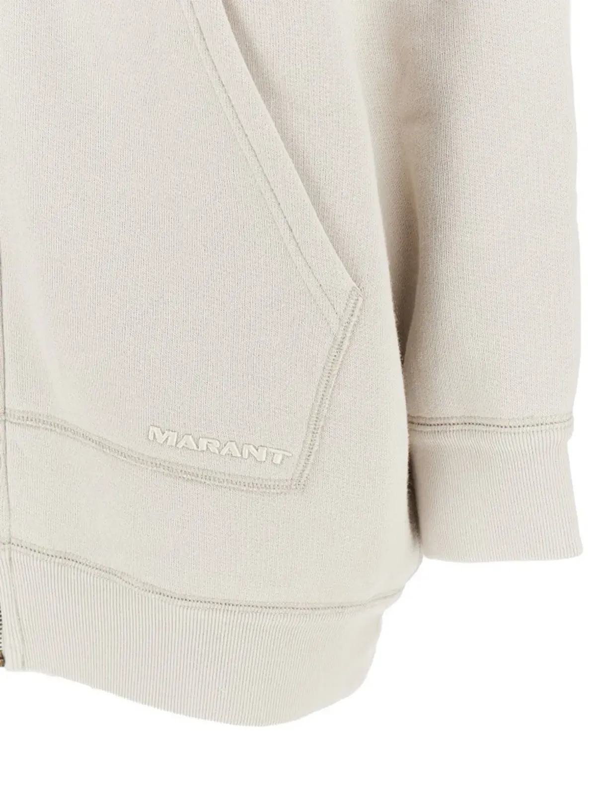 MARANT ÉTOILE ジップアップフード付きスウェットシャツ - 画像2