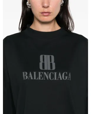 Balenciaga ロゴプリント コットン Tシャツ - サムネイル5