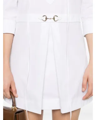 Gucci ホースビットディテール ポプリン ミニドレス - サムネイル5