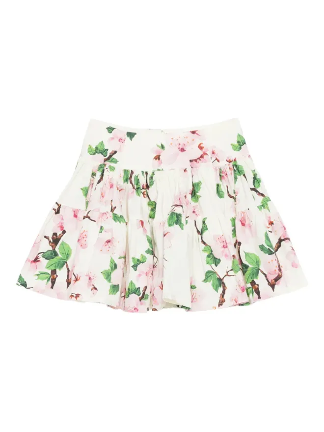 Oscar de la Renta Oscar de la Renta ティアードフローラルスカートの商品画像