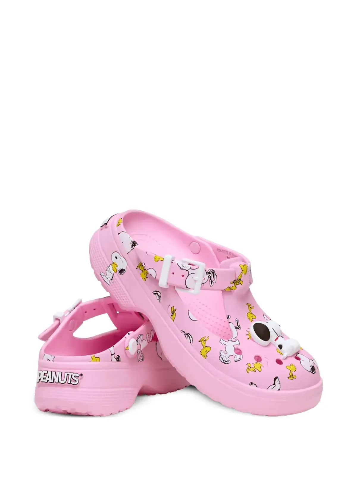 Crocs ピンクの Snoopy and Woodstock クロッグ - 画像2