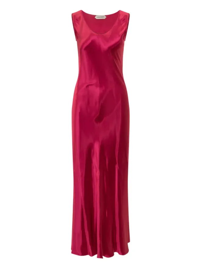 Alberta Ferretti Alberta Ferretti スリップミディドレス（ピンク）の商品画像