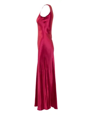 Alberta Ferretti スリップミディドレス（ピンク） - サムネイル3