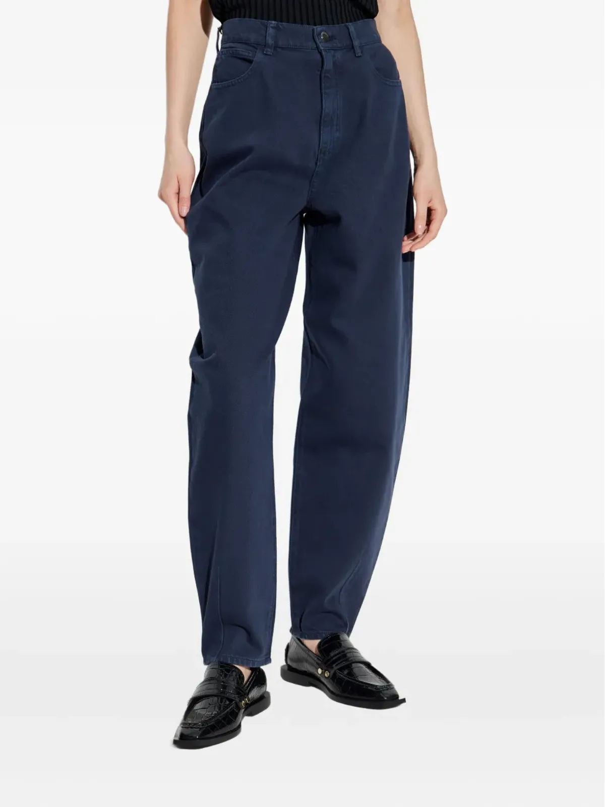 Emporio Armani ロゴプレートジーンズ ブルー - 画像3