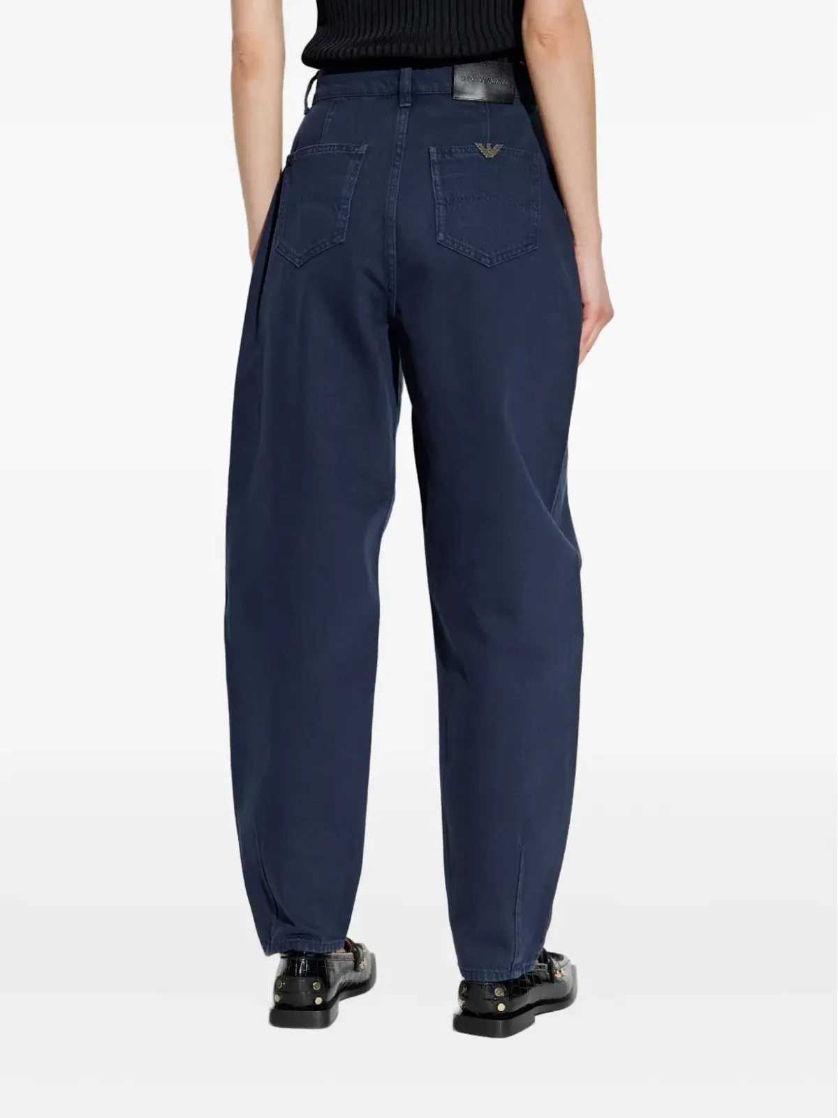 Emporio Armani ロゴプレートジーンズ ブルー - 画像4